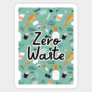 Zero Waste Earth Day in Green Sticker